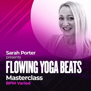 sarah deeley porter flowing yoga beats album cover