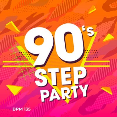 90s step party fitness workout